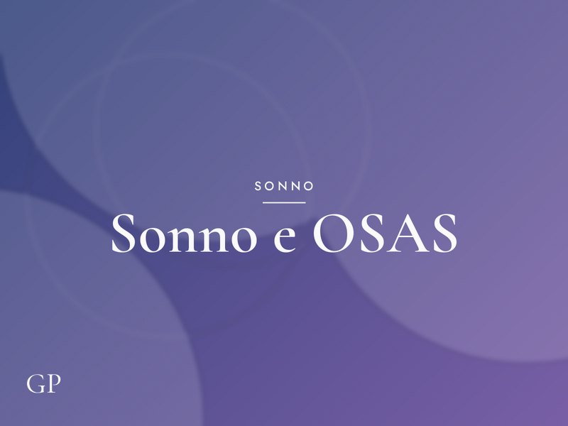 Sonno e OSAS nei bambini